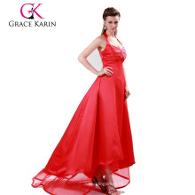 2015 Long Evening Dresses Grace Karin Halter Vestidos vermelhos Evening CL4420